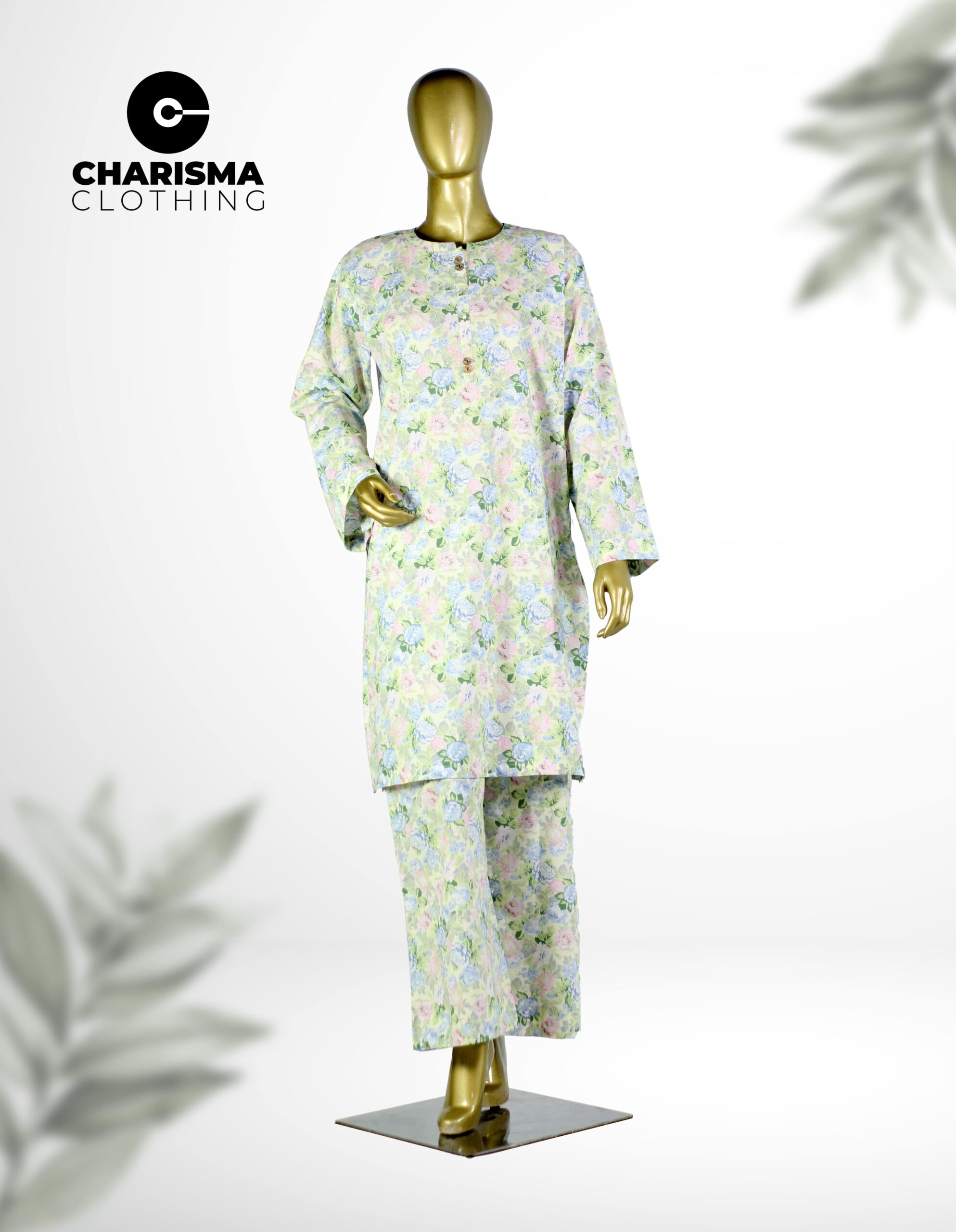 Medium length kurta with culottes CC-WC24 014