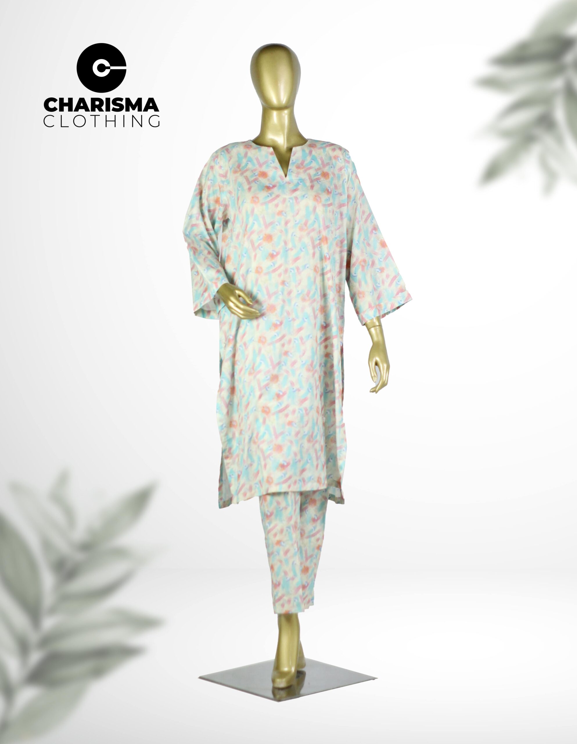 Loose fit kurta with narrow pants CC-WC24 032